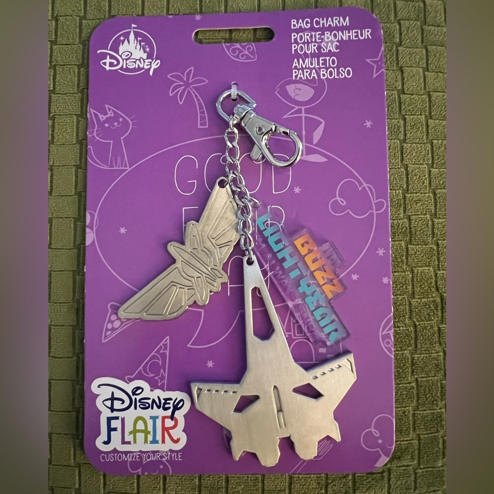Disney Flair Buzz Lightyear Star Command Bag Charm